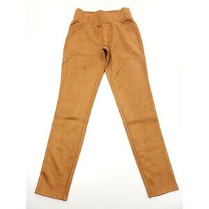 K Jordan Women's Vegan Faux Suede Pants Brown Size S